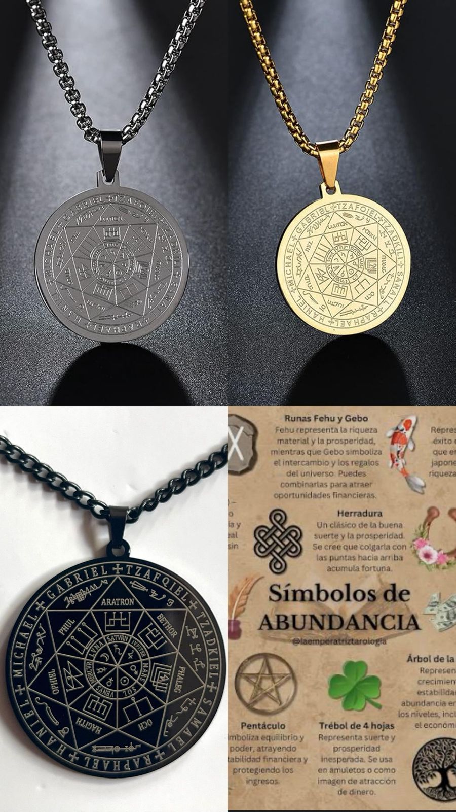 Collar Amuleto 7 Arcangeles