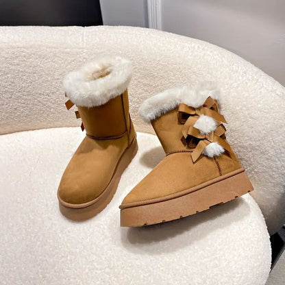 ❄️☃️🌀 “Snow Cuddle Bow”❄️☃️🌀