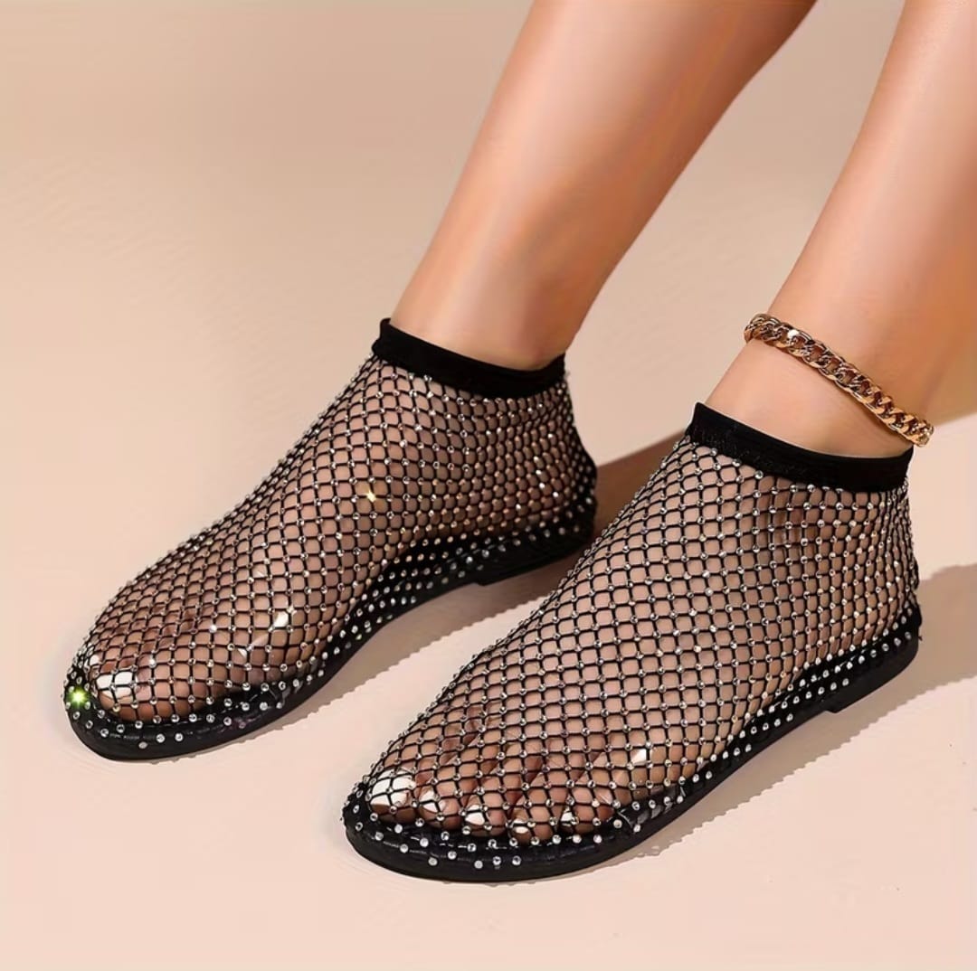 💎Zapatos Planos De Malla Brillantes💎